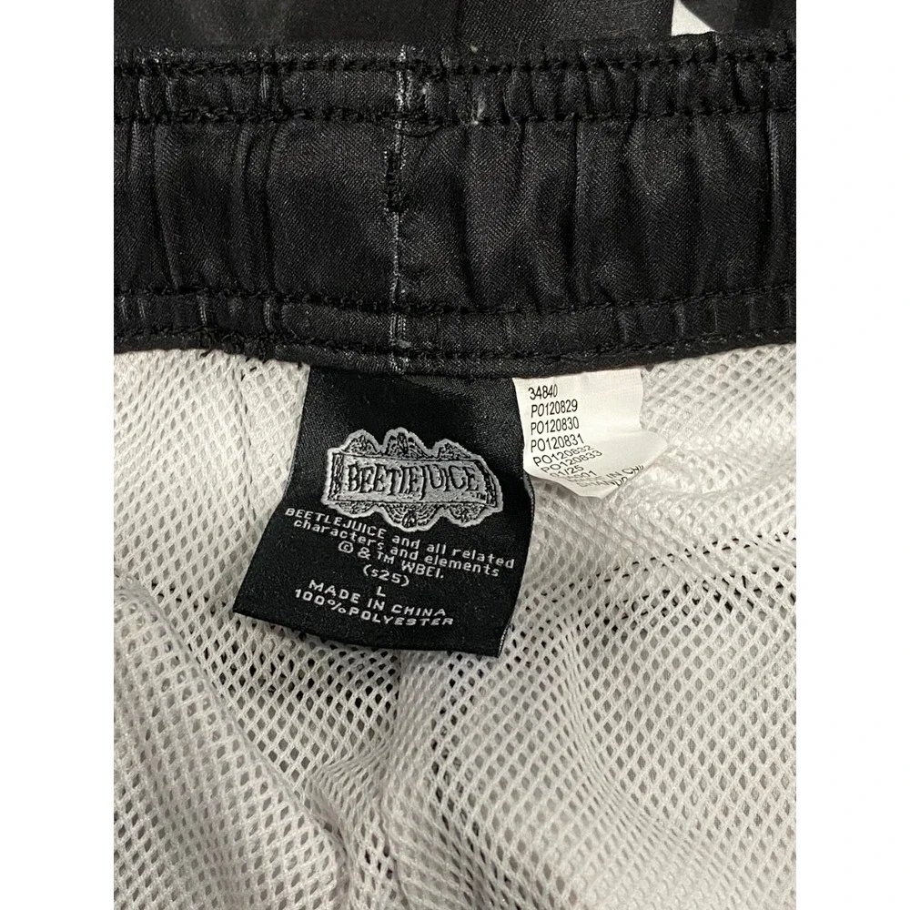 Swim Trunks Beetlejuice Hot Topic Mens Black NWT Sandworm Striped Large